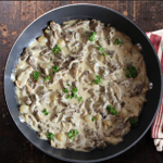 Eminc de buf avec sauce champignon