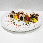 Ballotine de poulet aux �pinard